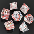Embedded Playing Card Dice Set of 7